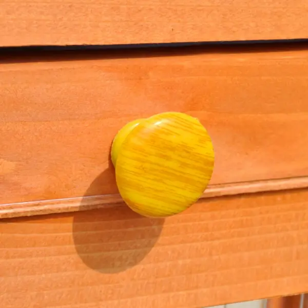 Kahekorruseline õueküülikupuur majakesega, pruun, 142 x 50 x 101 cm – 8