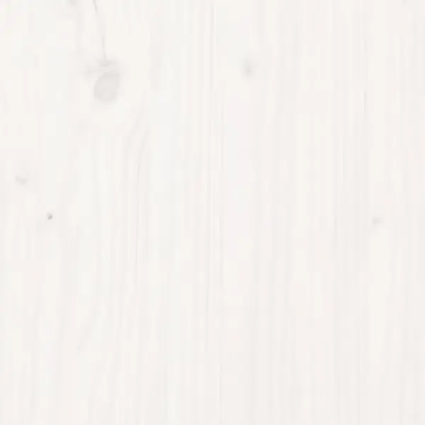 Kahetasandiline taimekast, valge männipuit, 84,5 x 84 x 75 cm – 6