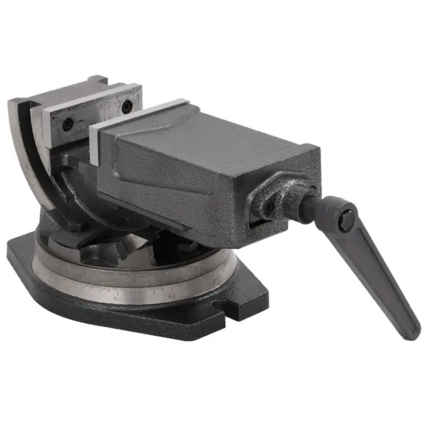 Kaheteljelised kallutatavad kruustangid, 100 mm haarats, hall malm, 0–90° – 3