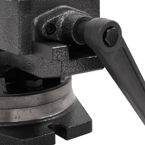 Kaheteljelised kallutatavad kruustangid, 100 mm haarats, hall malm, 0–90° – 8