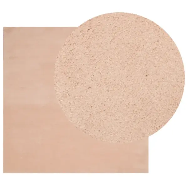 Pestav lühikese karvaga vaip HUARTE, kahvaturoosa, 160 x 160 cm – 3