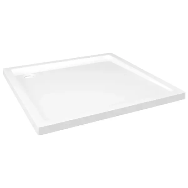 Kandiline dušialus madala lävega, valge ABS, 80 x 80 cm – 2