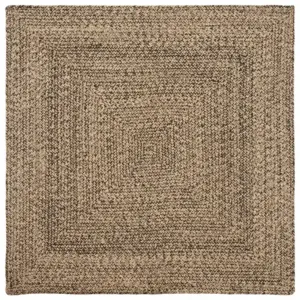 Kandiline džuutalavaip, looduslik ja must, 120 x 120 cm