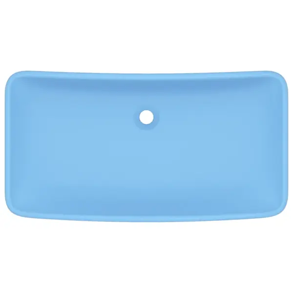 Kandiline keraamiline valamu, matt helesinine, kapi peale, 71 x 38 cm – 3