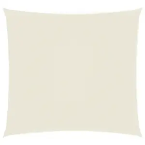 Veekindel UV-kaitsega oxford-kangast kandiline päikesepuri, 4,5 x 4,5 m, kreemjasvalge