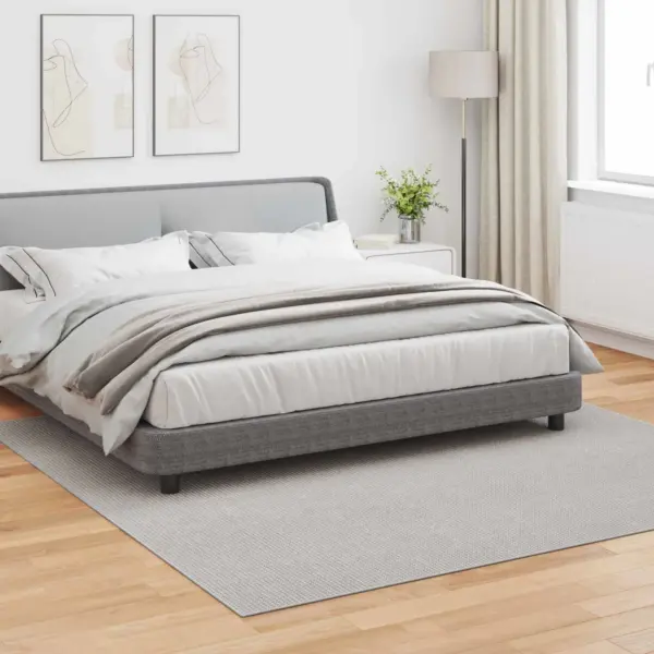 Kandiline kreemikas põrandavaip Lugo, libisemisvastane polüester, 240 x 240 cm – 3