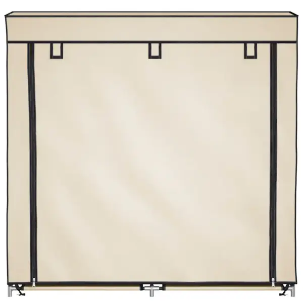 Kangast kingakapp 5 riiuliga, lukuga kate, kreemjasvalge, 115 x 28 x 110 cm – 4