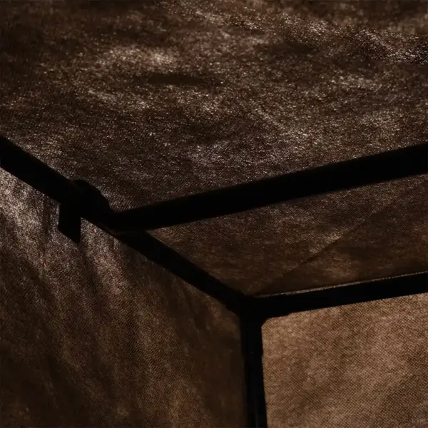 Kangast riidekapid lukuga, 2 tk, pruun, 75 x 50 x 160 cm – 8