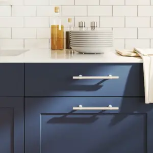 Roostevabast terasest kapi käepidemed 10 tk, hõbedane, 128 mm auguvahe