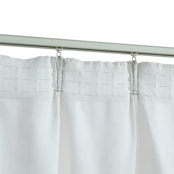 Kardinad metallkonksudega, 2 tk, koltunud valge, 140 x 225 cm – 4
