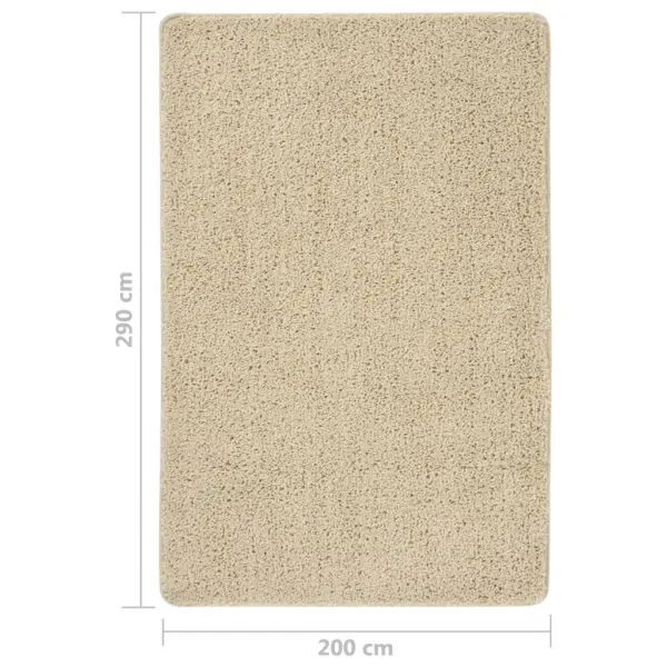 Karvane vaip libisemiskindla tagusega, kreemjasvalge, 200 x 290 cm – 5