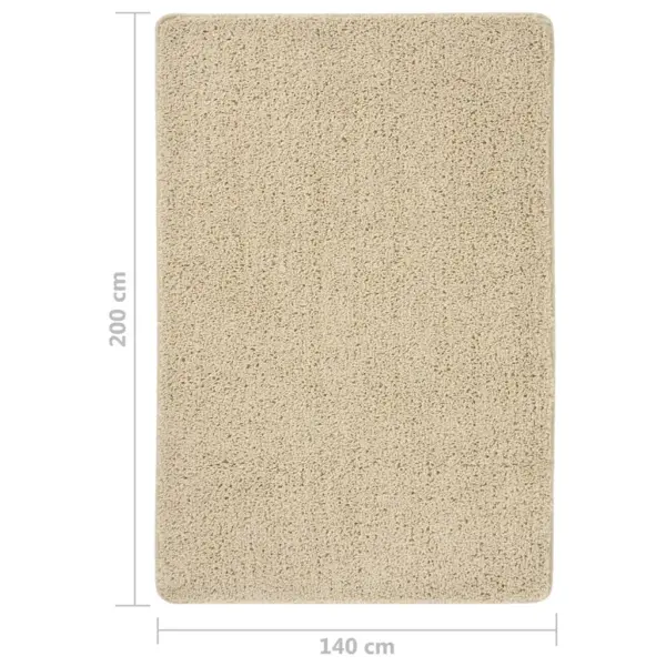 Karvane vaip libisemiskindla tagusega, kreemjasvalge, 140 x 200 cm – 5