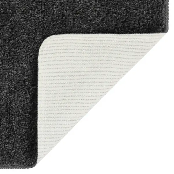 Karvane vaip libisemiskindla tagusega, tumehall, 140 x 200 cm – 3
