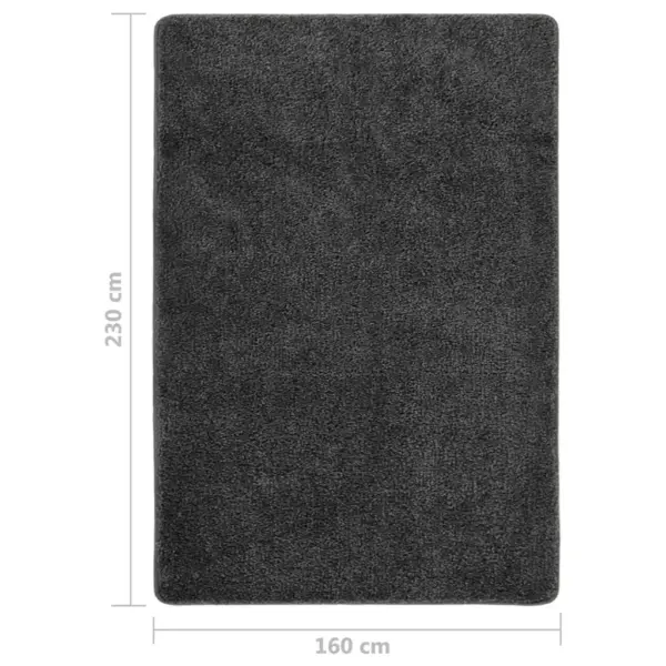 Karvane vaip libisemiskindla latekstagusega, tumehall, 160 x 230 cm – 5