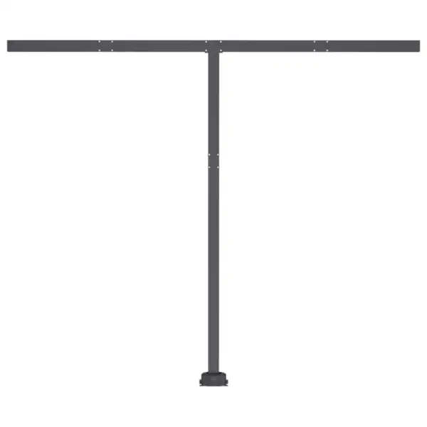 Käsitsi sissetõmmatav terrassivarikatus LED-valgustusega, sinivalge, 300 x 250 cm, antratsiithalli alumiiniumraamiga - 8
