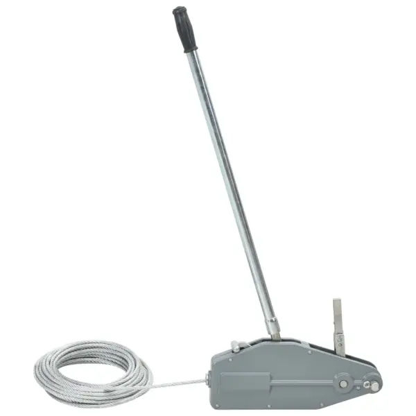 Käsitsi trossiga vints 800 kg koormuseks, hall, 20 m terastross – 2