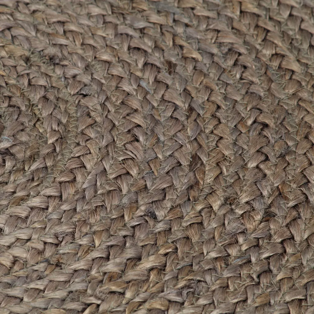 Ümmargune käsitsi valmistatud džuutvaip, hall, 120 cm