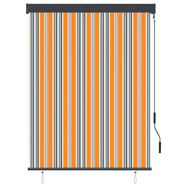 Käsivändaga väliruloo rõdule ja terrassile, kollane-sinine, 120 x 250 cm – 2