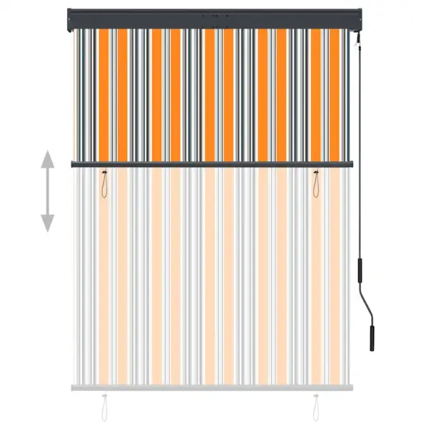 Käsivändaga väliruloo rõdule ja terrassile, kollane-sinine, 120 x 250 cm – 3