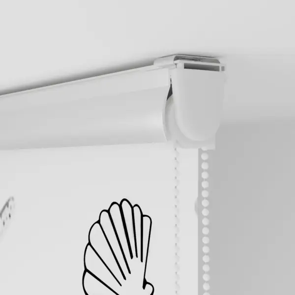 Kassetiga duširuloo PEVA, mereteemaline muster, 130 x 240 cm – 9