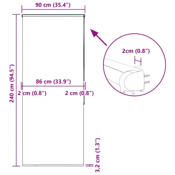 Veekindel kassetiga duširuloo mereteemalise mustriga, PEVA, 90 x 240 cm – 12