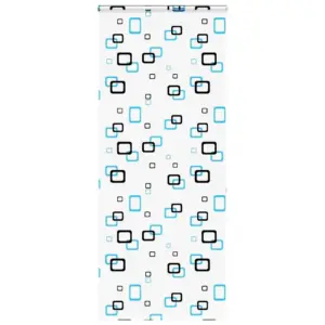 Kassetiga duširuloo ketiga, PEVA, mitmevärviline, 90 x 240 cm, kanga laius 86 cm