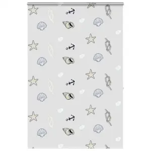 Kassetiga duširuloo meretähe mustriga, PEVA, 160 x 240 cm