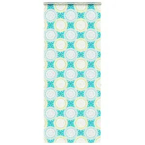 Kassetiga duširuloo ornamentmustriga, mitmevärviline PEVA, 90 x 240 cm