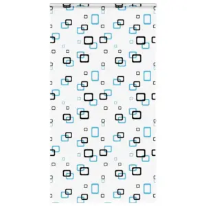 Duširuloo kassetiga, mullimustriga PEVA, 140 x 240 cm