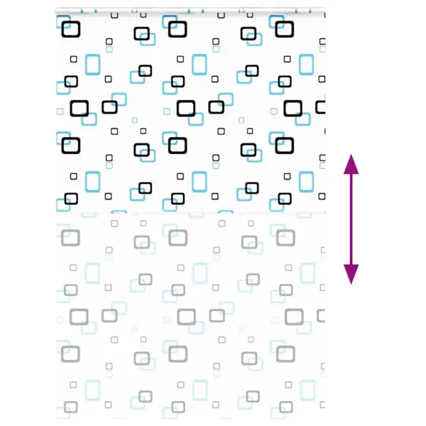 Kassetiga duširuloo kettmehhanismiga, PEVA, mustriga, 150 x 240 cm – 5