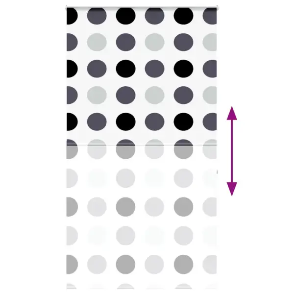 Kassetiga duširuloo, ringimustriga PEVA, 120 x 240 cm – 5