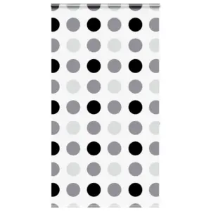 Kassetiga duširuloo ringimustriga, PEVA, ketiühendusega, 140 x 240 cm