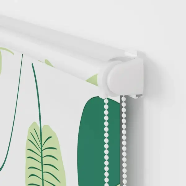 Kassetiga duširuloo roheliste lehtede mustriga, 70 x 240 cm – 8