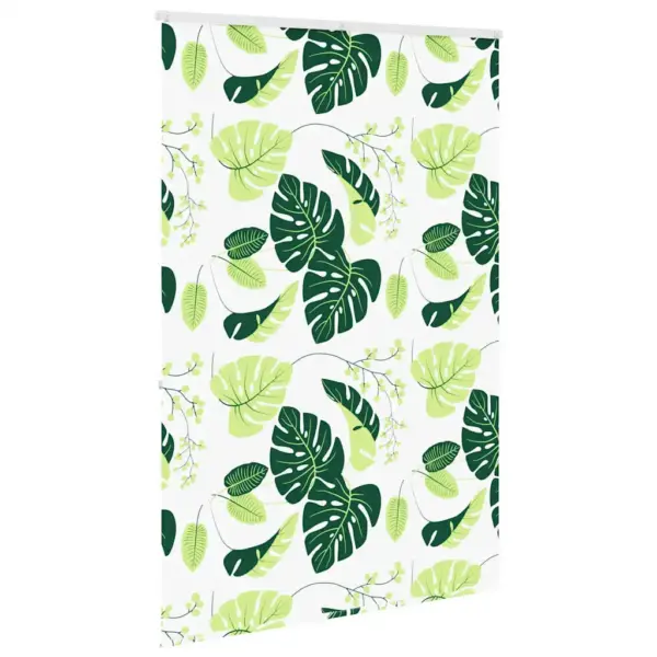 Kassetiga duširuloo roheliste lehtede mustriga, PEVA, 150 x 240 cm – 4
