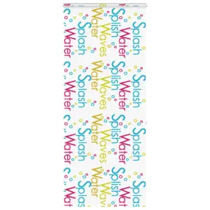 Kassetiga duširuloo Splash mustriga, PEVA, 110 x 240 cm