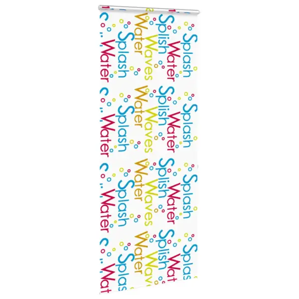 Kassetiga duširuloo Splash mustriga, PEVA, 110 x 240 cm – 3