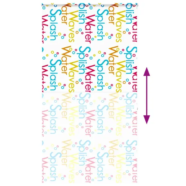 Kassetiga duširuloo, Splash muster, PEVA, 120 x 240 cm – 5