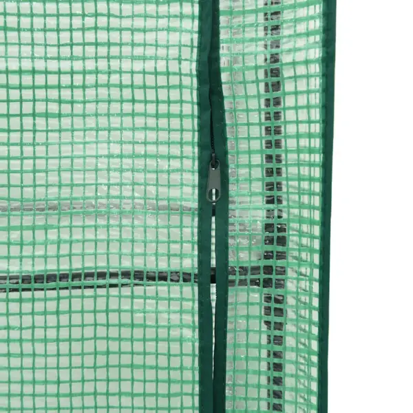 Kasvuhoonekattega kõrgpeenar, rotangimustriga, must, 120 x 40 x 123 cm - 8