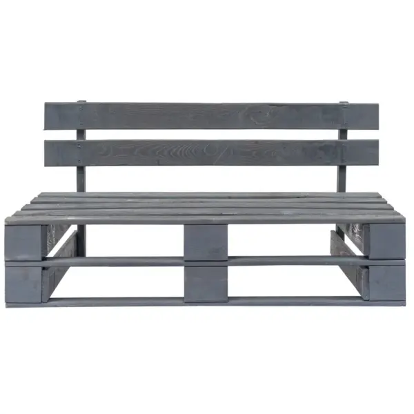 Kaubaalustest 2-kohaline aiadiivan liivakarva patjadega, hallimmutatud männipuit, 110 x 66 x 65 cm – 4