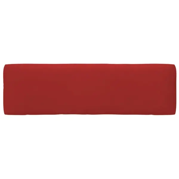 Kaubaalustest diivani keskmine moodul punaste patjadega, valge immutatud männipuit, 110 x 65 x 55 cm – 10