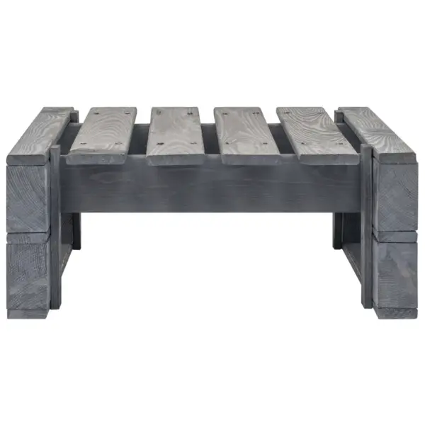 Kaubaalustest jalapink hallimmutatud männipuidust musta padjaga 60 x 60 x 25 cm – 4