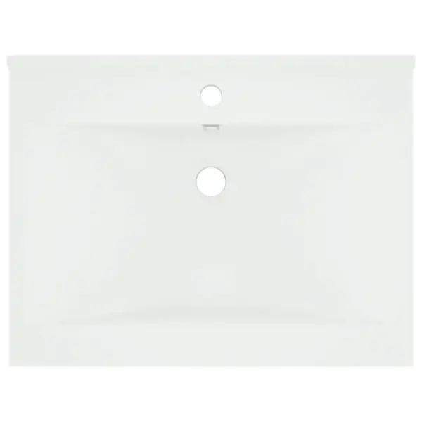 Matt valge keraamiline valamu kraaniavaga, 60 x 46 cm – 3