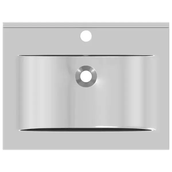 Ristkülikukujuline keraamiline valamu ülevooluavaga, hõbedane, 60 x 46 x 16 cm – 7