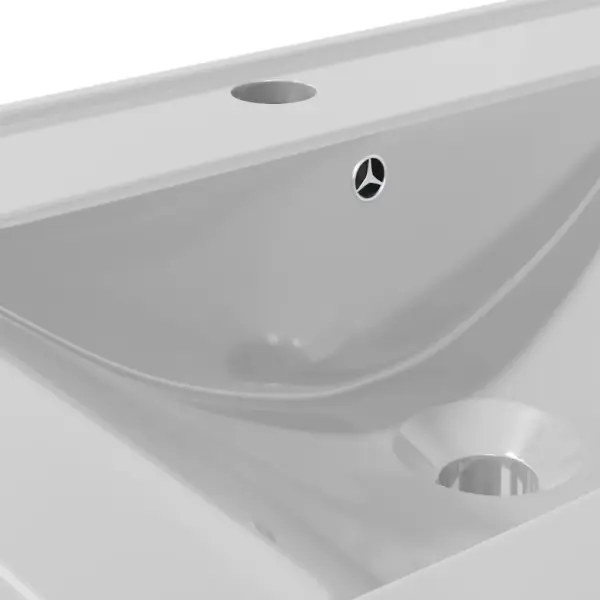 Ristkülikukujuline keraamiline valamu ülevooluavaga, hõbedane, 60 x 46 x 16 cm – 8