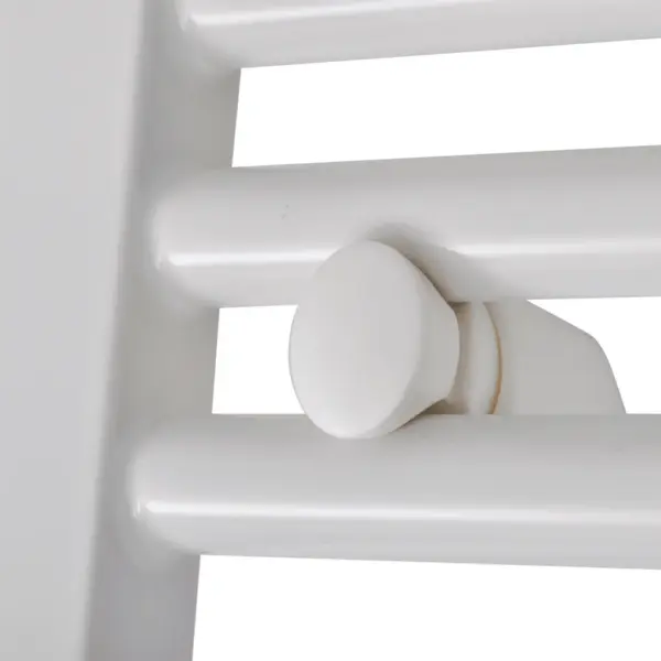 Keskkütte rätikukuivati vannituppa, sirge, valge teras, 500 x 764 mm – 5