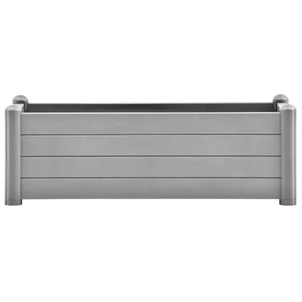 Kivihall polüpropüleenist peenrakast äravoolupõhjaga, 80 l, 100 x 43 x 35 cm - 3