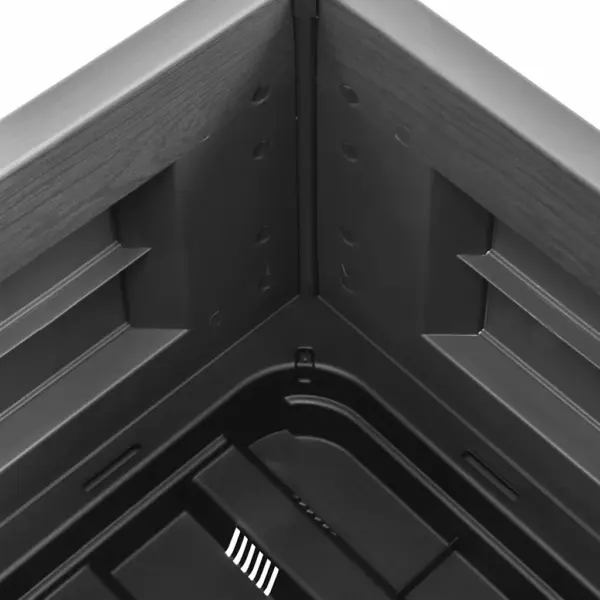 PP taimekast äravoolupõhjaga, kivihall, 30 l, 43 x 43 x 35 cm – 4