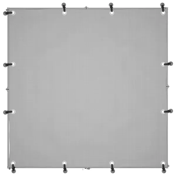 Koeraaedik veekindla katusega, must ja hõbehall, 110 x 110 x 110 cm, pulbervärvitud teras – 4