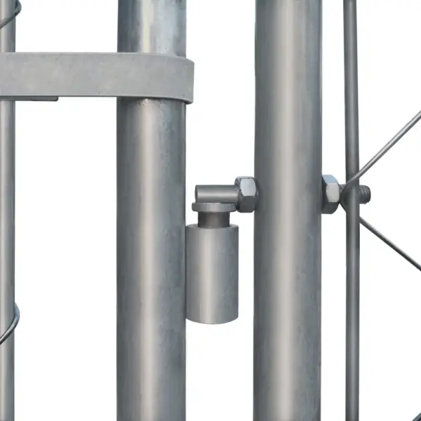 Koeraaedik välitingimustesse, tsingitud terasest, 2 x 2 x 1 m, hõbedane – 4