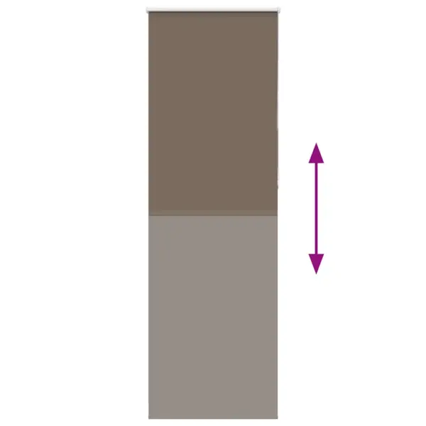 Pimendav ruloo kohvipruun, 75 x 210 cm, polüester, kanga laius 70,7 cm – 5